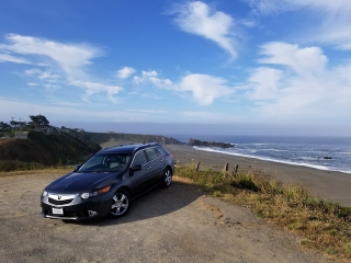 Illustration for article titled Up the coast with the pup in the TSX sport wagon